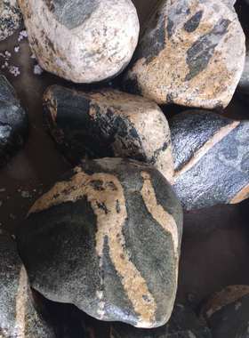 保真平安石天然原石镇宅摆件鱼缸花盆装饰室内补角摆件无底座