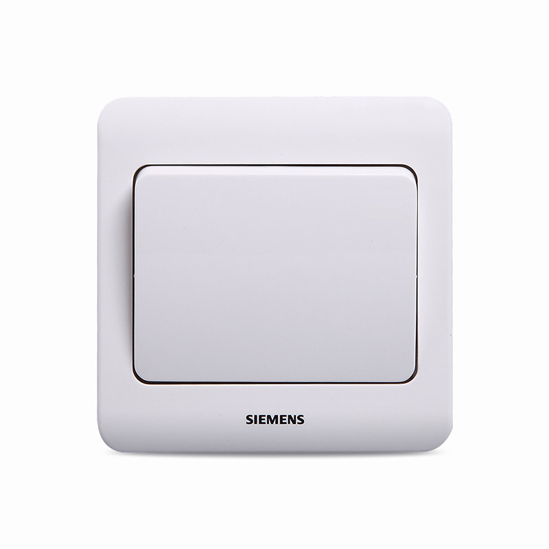 西门子单开面板远景雅白色一开开关 西门子璞高专卖双控开关