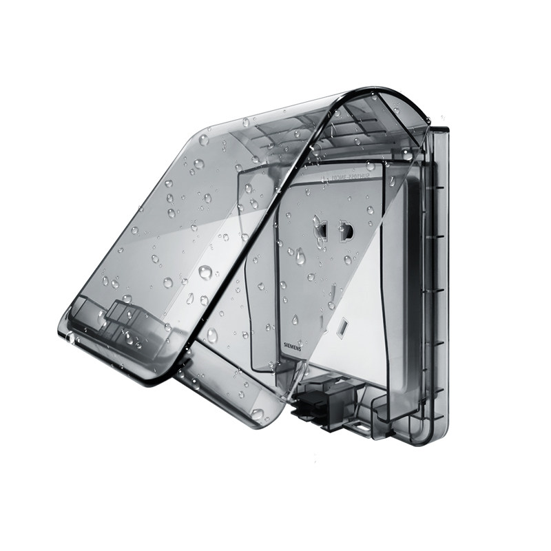 西门子开关插座防水盒子透明面板 西门子璞高专卖防溅盒