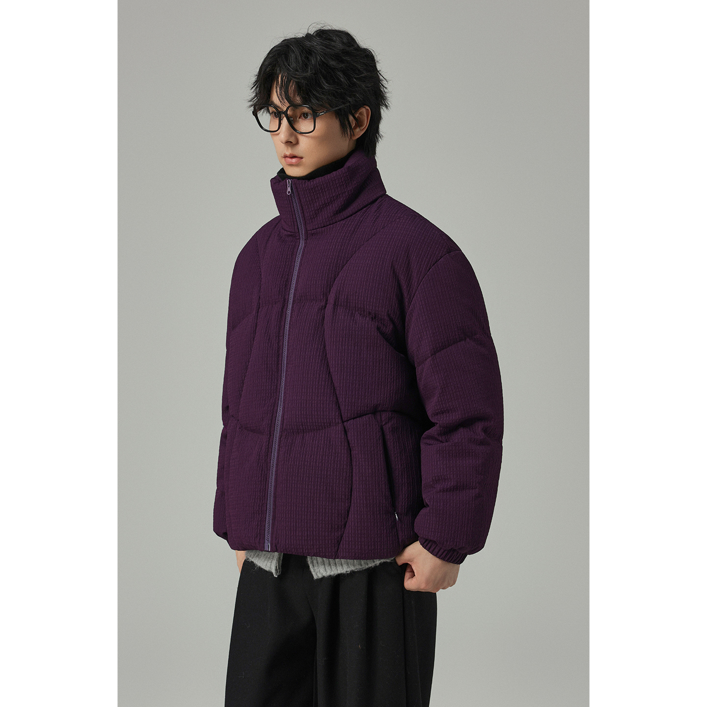 w2x超保暖90鸭绒羽绒服冬季轻薄短款新款加厚面包服外套男装宽松 - 图2