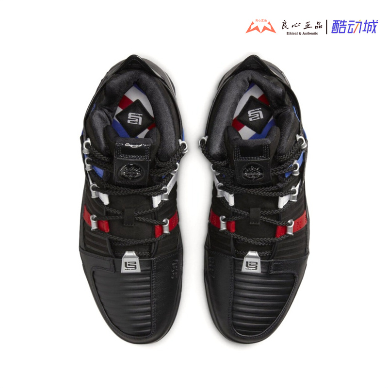 耐克Nike Zoom LeBron 3 QS 詹姆斯3代男子实战篮球鞋 DO9354-001 - 图2