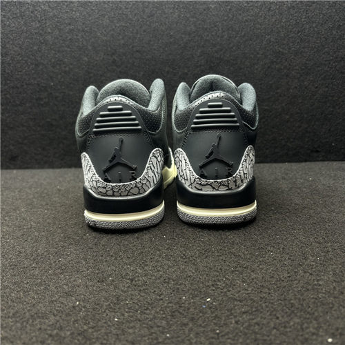 AIR JORDAN 3 AJ3 黑水泥 爆裂纹 男女中帮复古篮球鞋 CK9246-001 - 图2