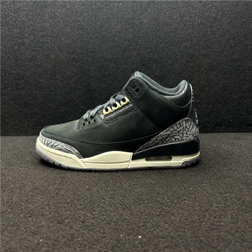 AIR JORDAN 3 AJ3 黑水泥 爆裂纹 男女中帮复古篮球鞋 CK9246-001 - 图1