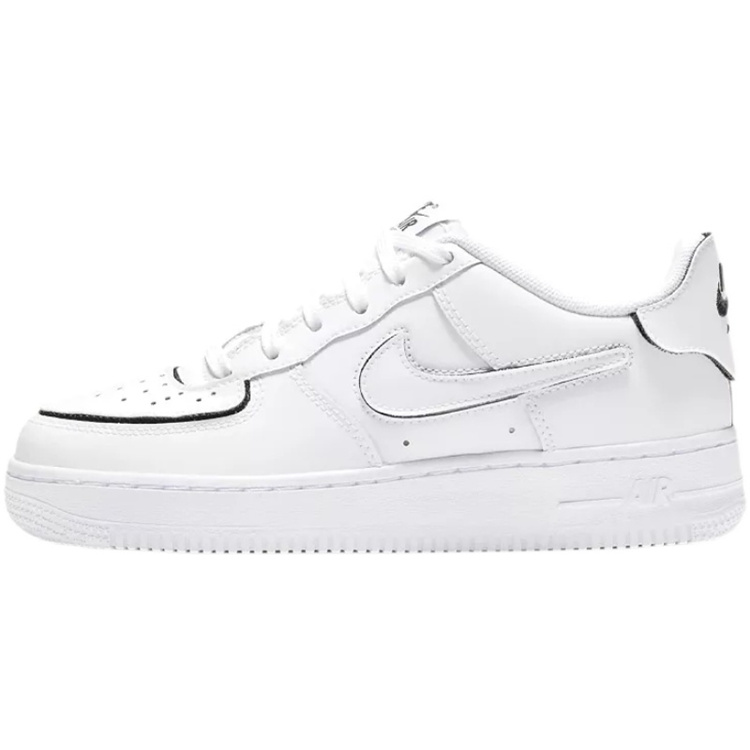 Nike Air Force 1 Low AF1魔术贴黑白空军一号低帮板鞋CT3840-100-图3