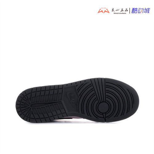 Air Jordan 1 GS 樱花粉男女中帮耐磨复古休闲篮球鞋 555112-601 - 图1
