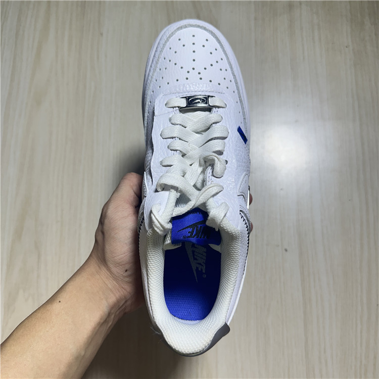 Nike Court Vision Low 白蓝双钩 女子休闲舒适帮板鞋 DD1648-100 - 图0