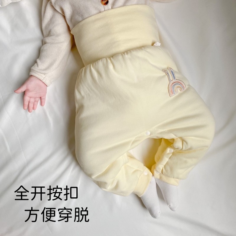 宝宝裤子秋冬季外穿冬款加厚新生婴儿夹棉大pp加棉裤按扣男宝高腰,淘宝优惠券,粉丝福利购,淘宝优惠卷