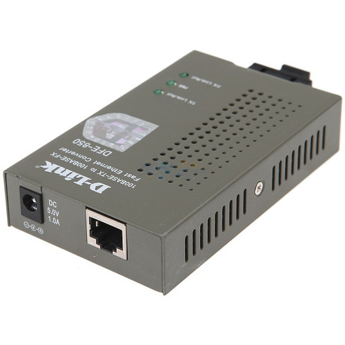 友讯D-LINK DFE-850 百兆多模光纤收发器SC口光电介质转换器光电转换器 - 图0