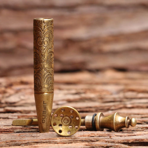季风 铜烟斗压棒 通针防熄火修碳器创意复古烟斗清理工具专用配件 - 图1