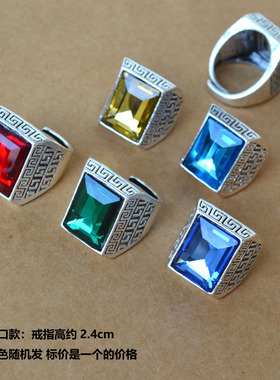 金色银色仿真戒指宽版男女指环