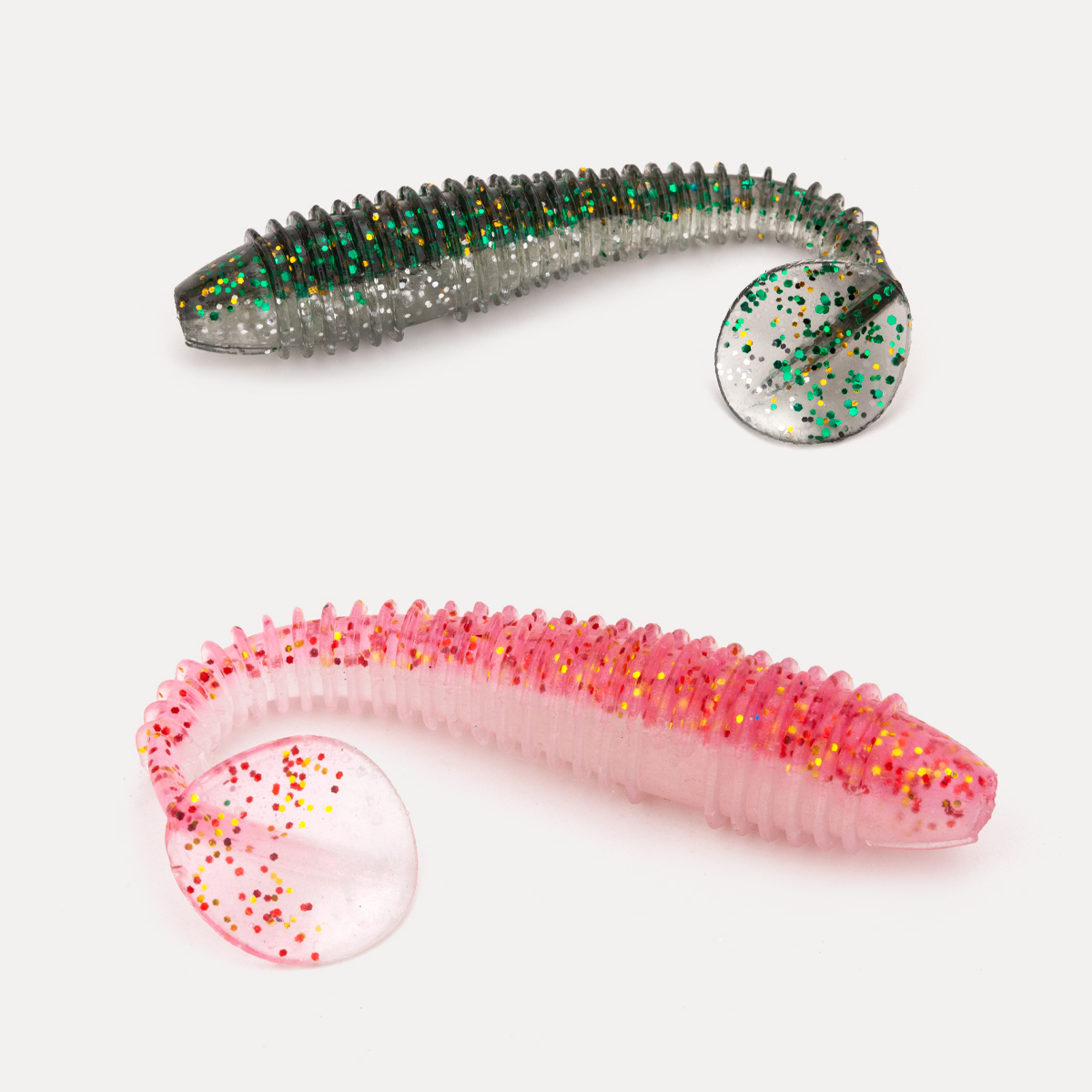 ROVORO/敬畏者路亚出口加盐螺纹T尾软饵倒钓假饵鲈鱼鳜鱼翘嘴亮片,淘宝优惠券,粉丝福利购,淘宝优惠卷