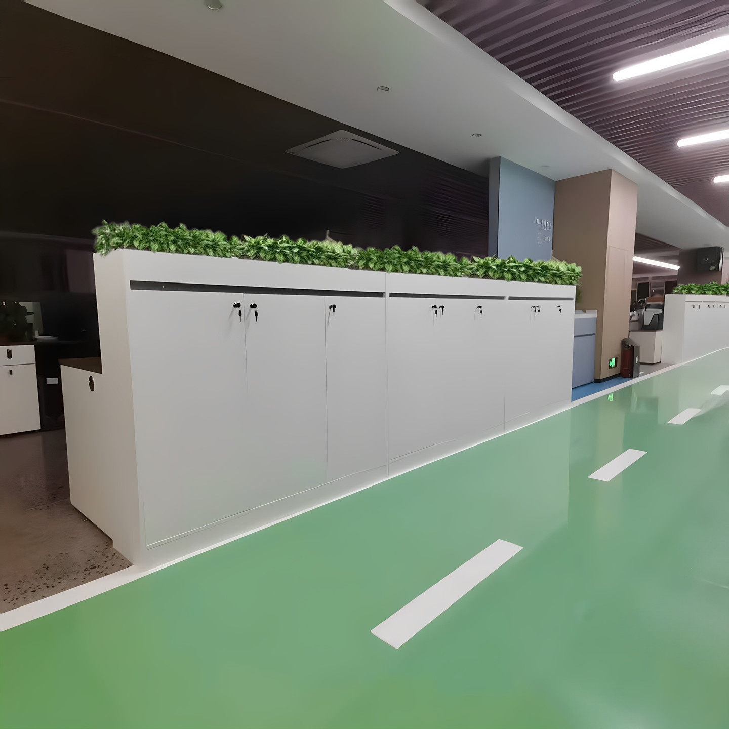 办公室矮柜隔断柜花槽柜带锁文件柜桌边侧柜区域组合隔离柜围挡柜,淘宝优惠券,粉丝福利购,淘宝优惠卷