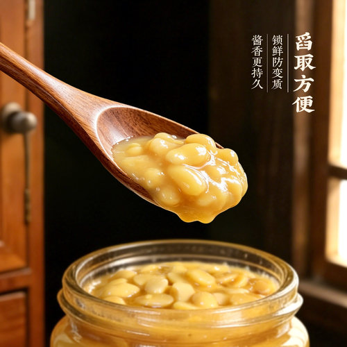 瑞心意普宁豆酱230g*6瓶 潮汕正宗揭阳豆瓣酱火锅蘸酱蘸料黄豆酱 - 图2