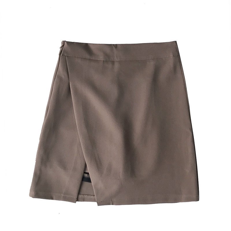 20新款夏季韩版a字裙不对称短裙 小橘美衣半身裙