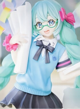 初音未来booota学生校服手办二次元双马尾周边摆件桌面模型美少女