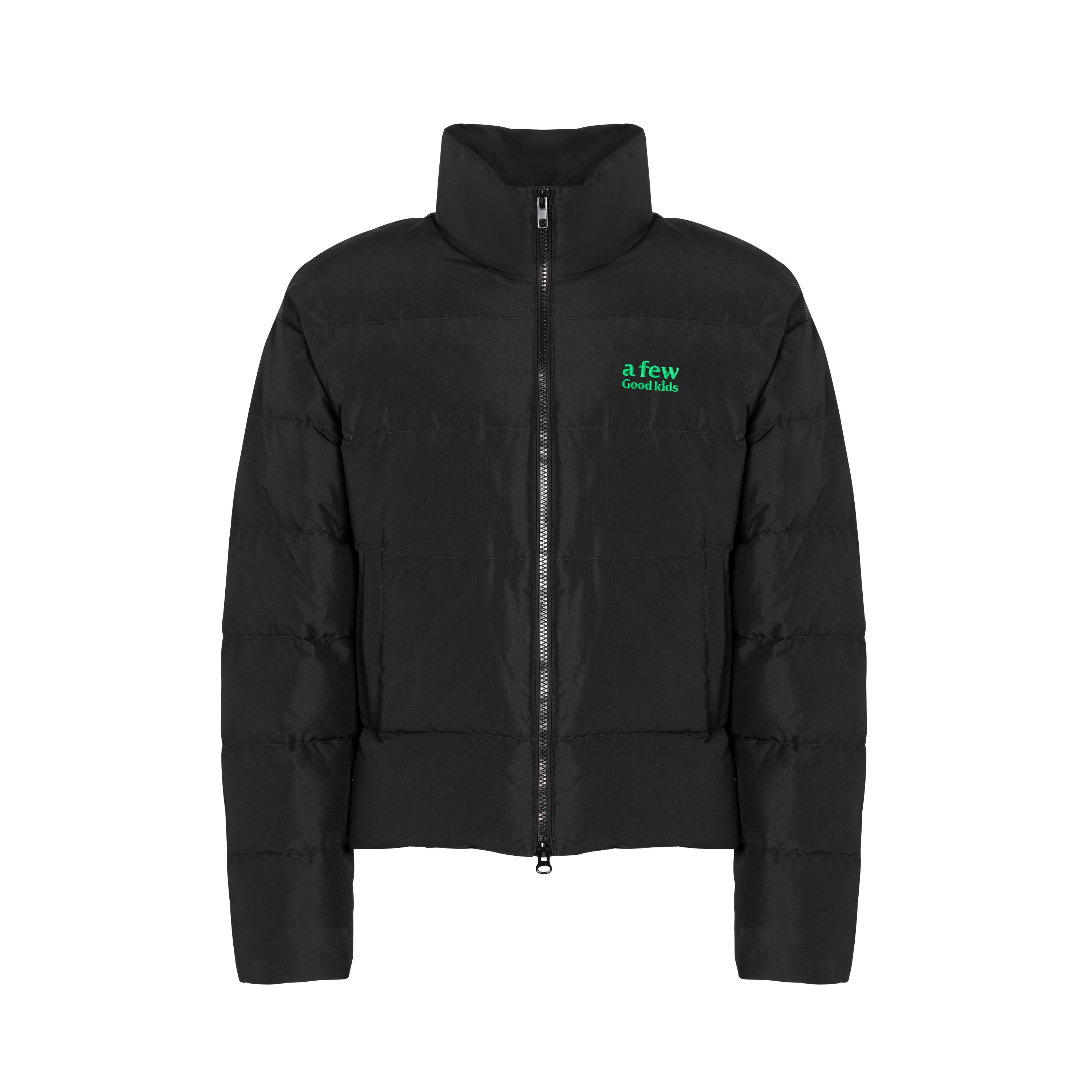 AFGK美式基础刺绣立领短款羽绒服外套男女加绒加厚外套潮牌面包服,淘宝优惠券,粉丝福利购,淘宝优惠卷