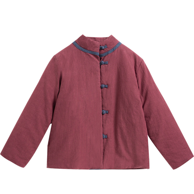 苎麻加厚棉衣女冬2025新款棉麻夹棉棉服韩版复古保暖宽松棉袄外套,淘宝优惠券,粉丝福利购,淘宝优惠卷