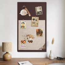 Felt plate wall sticked photo wall background plate hanging wall adhesive photo frame Show the wool felt version wall sticked free vision beat up the wall Decorative Creativity Desk Culture Soft Wooden Board Message Board