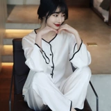 Осенняя шелковая пижама, сексуальный летний тонкий комплект, коллекция 2023, популярно в интернете, изысканный стиль