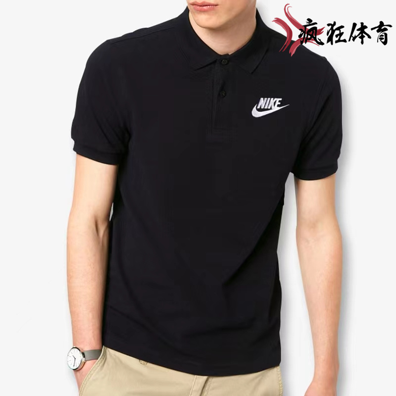 Nike POLO衫耐克男T恤夏款翻领运动服休闲短袖909747 CJ4457-010 - 图0