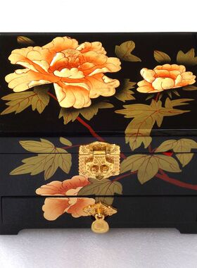扬州多层实木包邮纯手工首饰盒