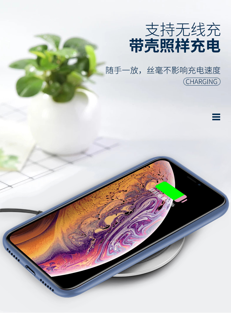 适用苹果12promax手机壳液态硅胶全包防摔11软XR亲肤8p保护套硅胶iPhone14 pro max保护壳肌肤手感磨砂ins款-图2