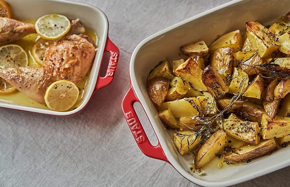 法国Staub陶瓷烤盘 芝士焗饭烘焙西餐水果法式椭圆双耳长方形平盘,淘宝优惠券,粉丝福利购,淘宝优惠卷