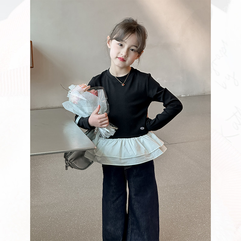 女童牛仔裤春秋季新款儿童韩版直筒腿中大童弹力休闲长裤洋气裤子,淘宝优惠券,粉丝福利购,淘宝优惠卷