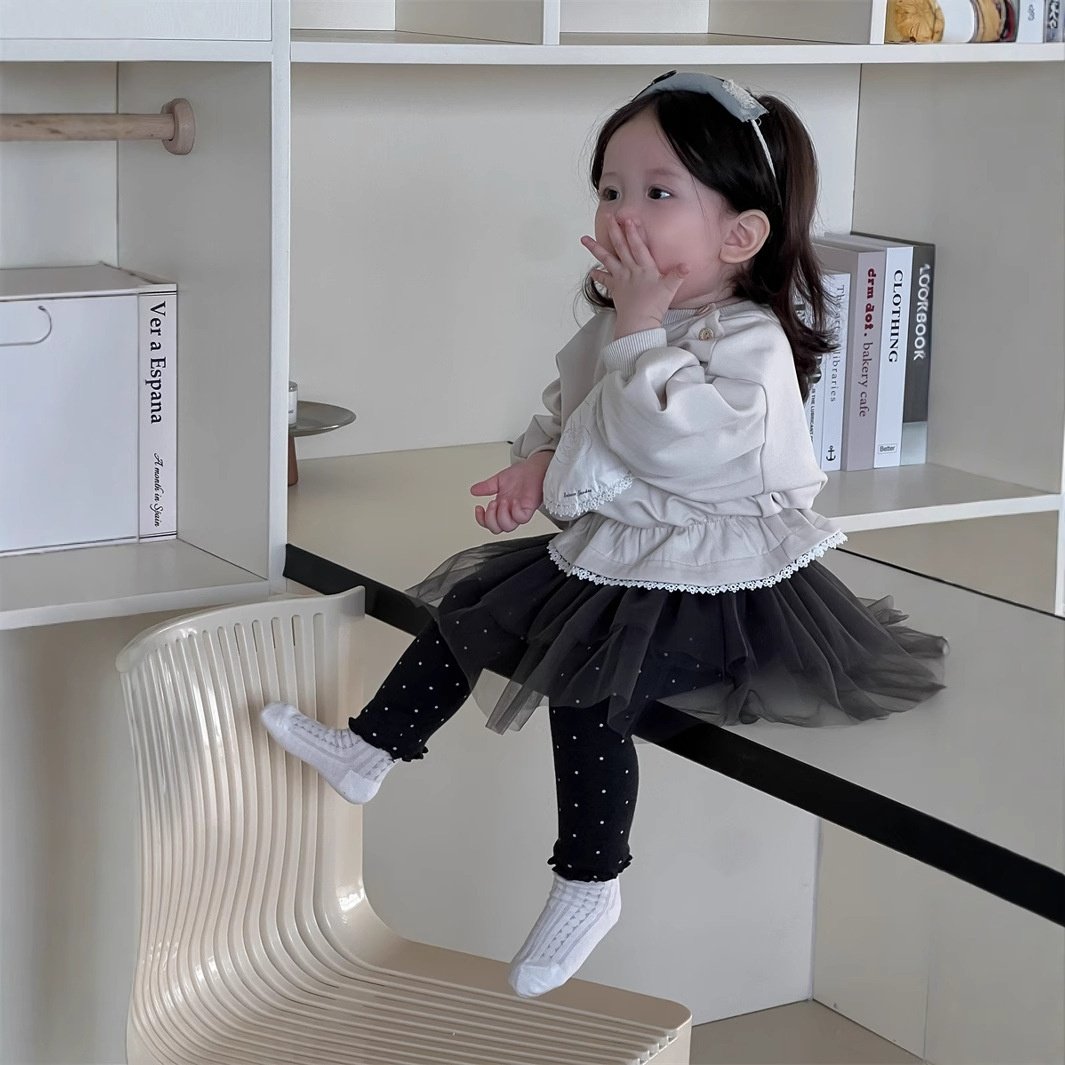 儿童2026春装新品宝宝春季衣服韩版童装女童褶皱收腰卫衣裙裤套装,淘宝优惠券,粉丝福利购,淘宝优惠卷