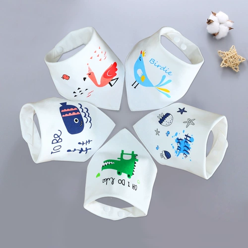 Двухэтажный шарф для новорожденных, слюнявчик, 5 шт