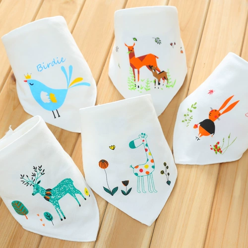 Двухэтажный шарф для новорожденных, слюнявчик, 5 шт