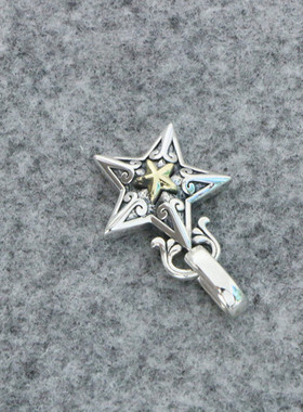 小众设计纯银复古星星项链女锁骨链短款简约网红气质五角星吊坠