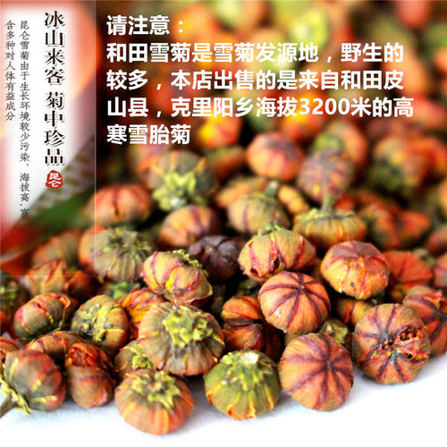 一斤特级新疆昆仑雪菊胎菊野生天山血胎菊冰山败火茶花草茶菊花茶 - 图0