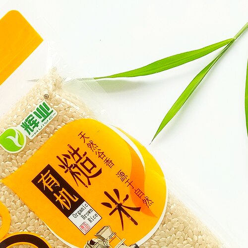 辉业有机糙米350g新鲜真空装宝宝米糊米浆五谷杂粮糙米饭东北认证 - 图1