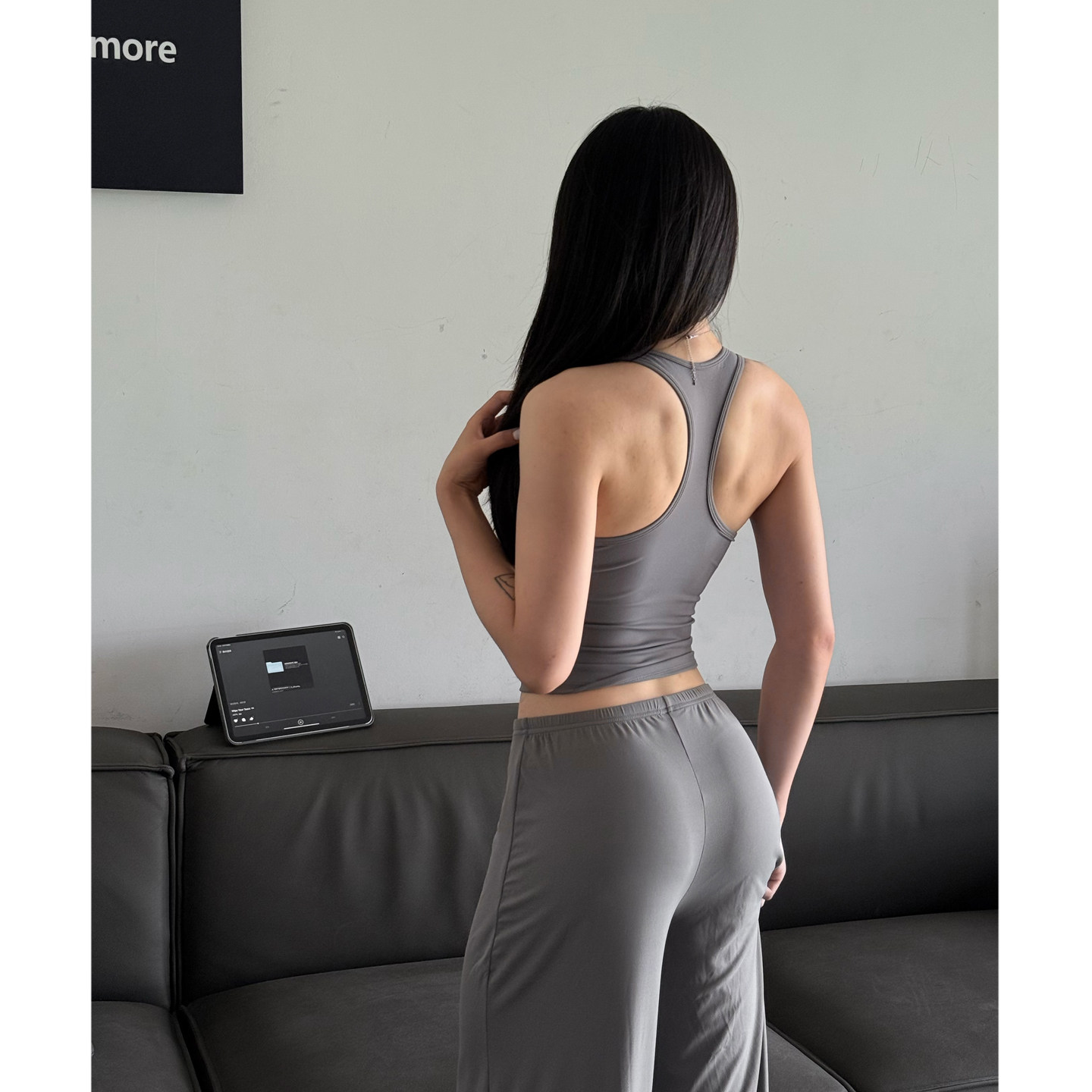 小胸天菜-方领运动背心带胸垫跑步健身文胸工字美背瑜伽服可外穿,淘宝优惠券,粉丝福利购,淘宝优惠卷