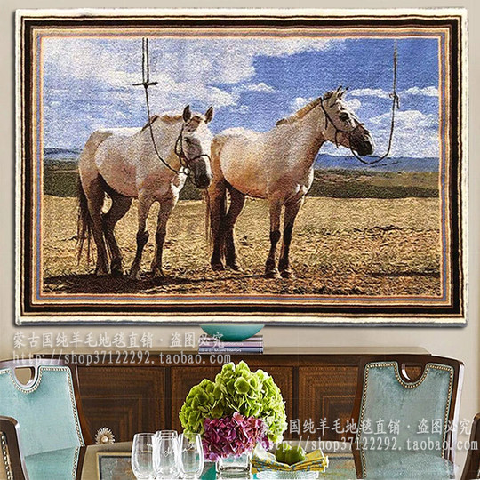 Монгольский гобелен из чистой шерсти для гостиной, спальни, кабинета, гобелен