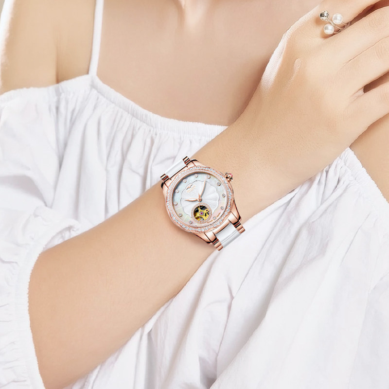 【专柜同款】古尊美人鱼系列石英表 古尊手表国产腕表