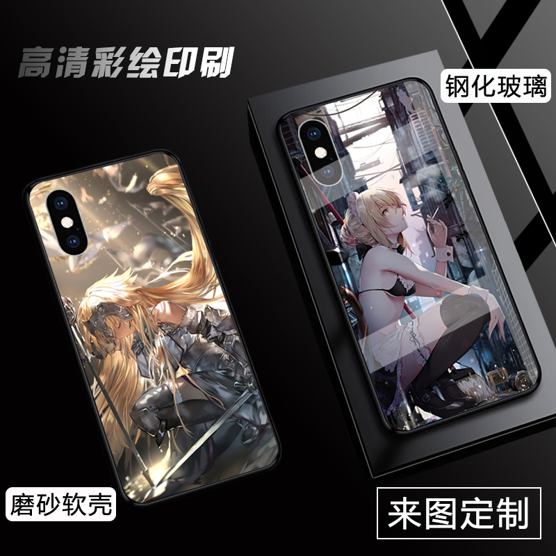 动漫手机壳来图定制适用华为P60Pro 60P0Art50Pro P50p50pro P40Pro+ P40 P30Pro P30 P20二次元磨砂玻璃硅胶-图1