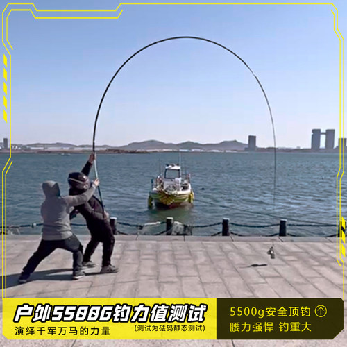霸王悍S大物竿鱼竿手竿黑坑鲢鳙巨物台钓竿钓野钓超轻碳素钓鱼竿 - 图0