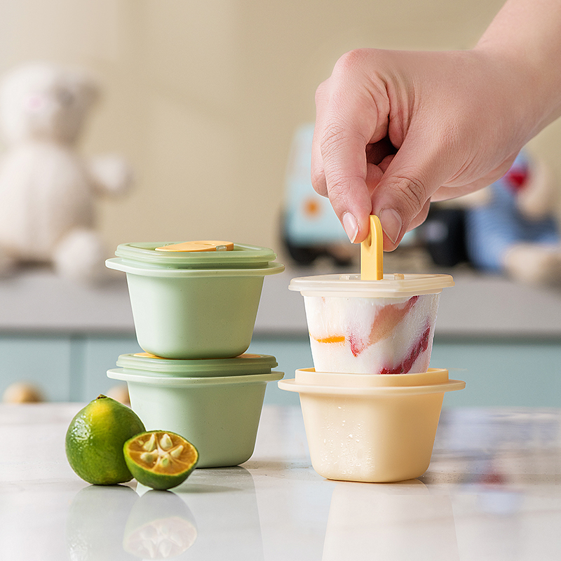雪糕模具儿童专用食品级自制冰棍做冰淇淋家用冻冰块辅食软胶冰格 - 图3