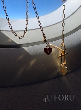 23/ss 小众清新款项链可爱甜美糖果豆豆系项链耳环cartoon组合