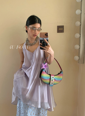 小众ins博主同款水晶串珠项链高级感