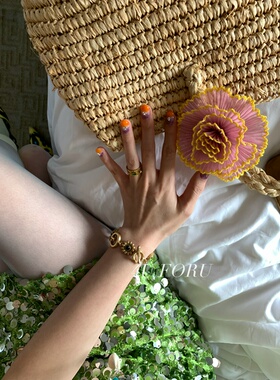 小雏菊镶钻项链女士精致手链