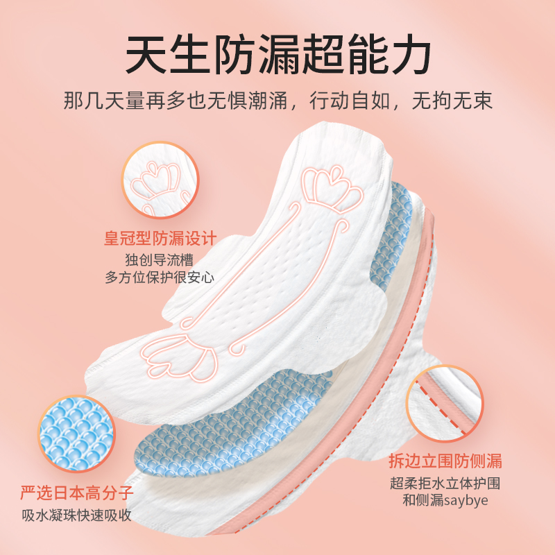 舒莱旗舰店舒莱瞬吸柔感透气姨妈巾薄款棉柔少女卫生巾日夜用组合装整箱批发2