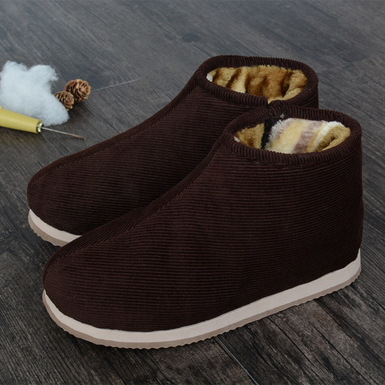 Zapatos cálidos de invierno, zapatos tradicionales de algodón cálidos hechos a mano