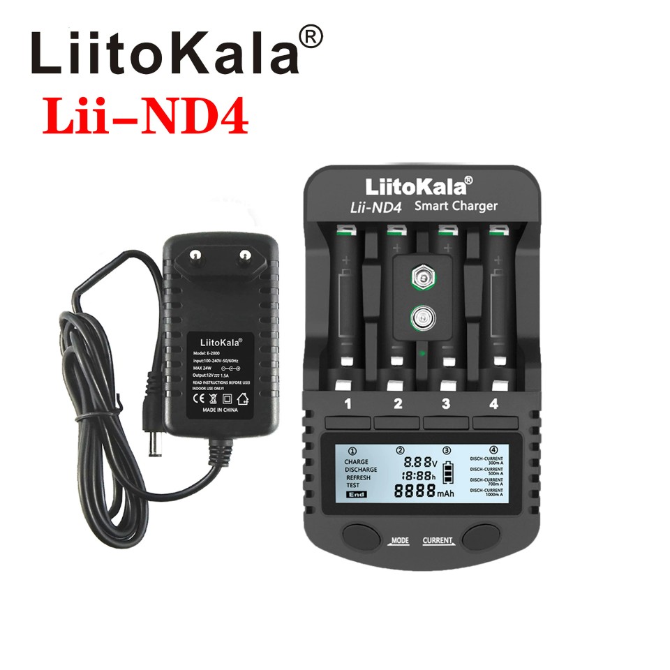 LiitoKala Lii-ND4 AA AAA 5号7号镍氢电池LCD 充电器 4槽  分容 - 图3