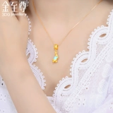 Подвеска, золотой браслет с одной бусиной подходит для мужчин и женщин