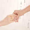 Gold Supreme Galaxy Ballad Gold Ring Wedding Black Gold Pure Gold Ring Living Couple Birthday Gift for Girlfriend