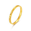 Golden Supreme Starry Bright Gold Crushed Ice Ring Women's 2026 New Plain Gold Thin Ring Fashion Index Finger Ring