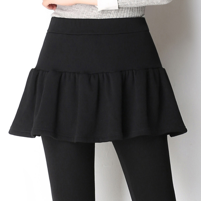 加绒加厚带裙子一体打底裤女外穿秋冬假两件大码高腰显瘦保暖裙裤,淘宝优惠券,粉丝福利购,淘宝优惠卷